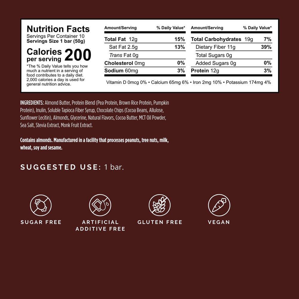 BrainMD Brain Boost packaging back highlights 12g plant protein and 6 net carbs.