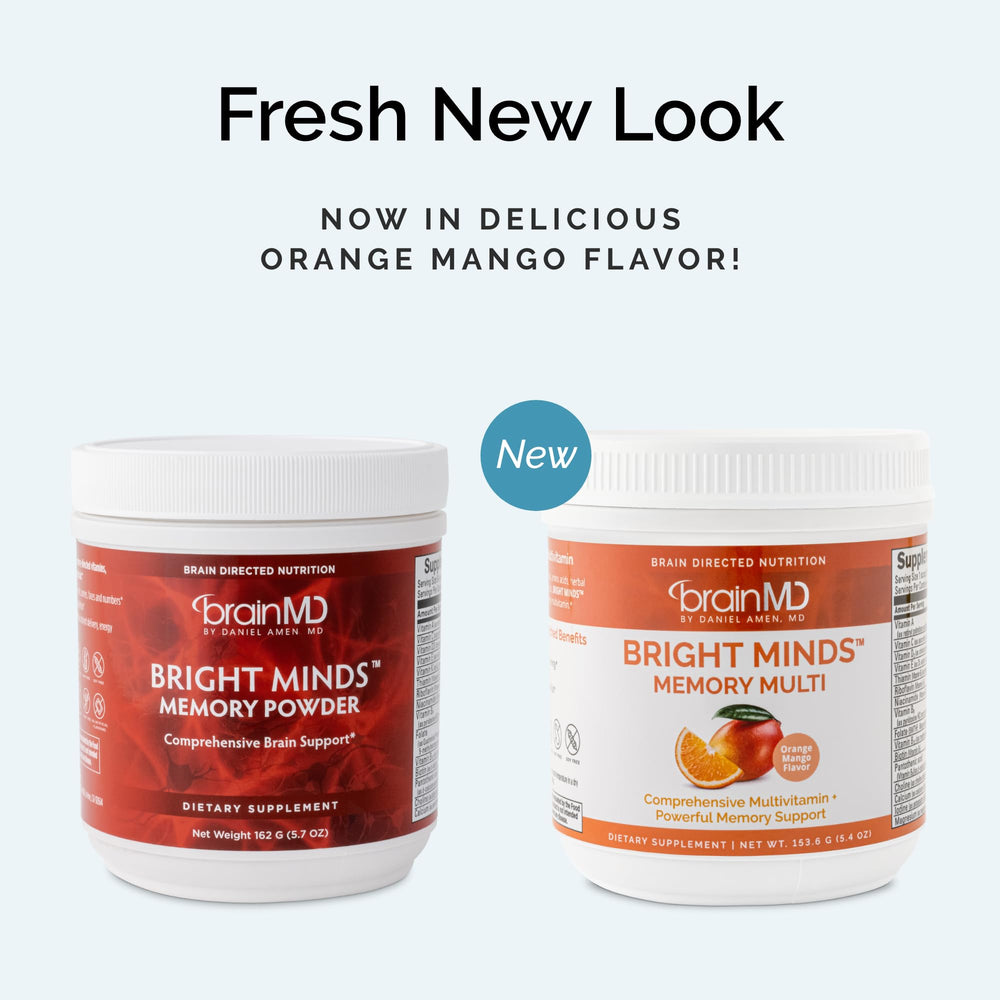 BrainMD Memory Multi nutrition label showing nutrient profile for daily support