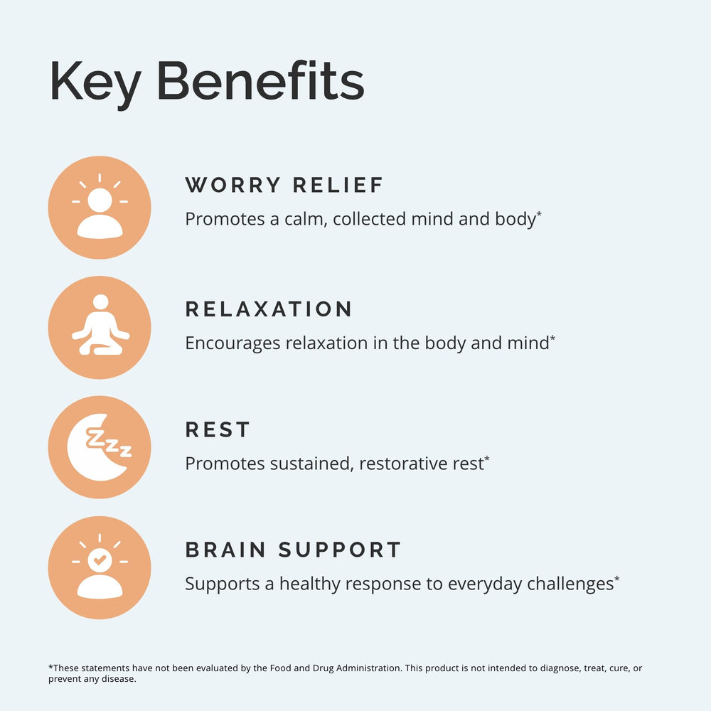 BrainMD Calm My Brain packaging box signaling purity and doctor formulation