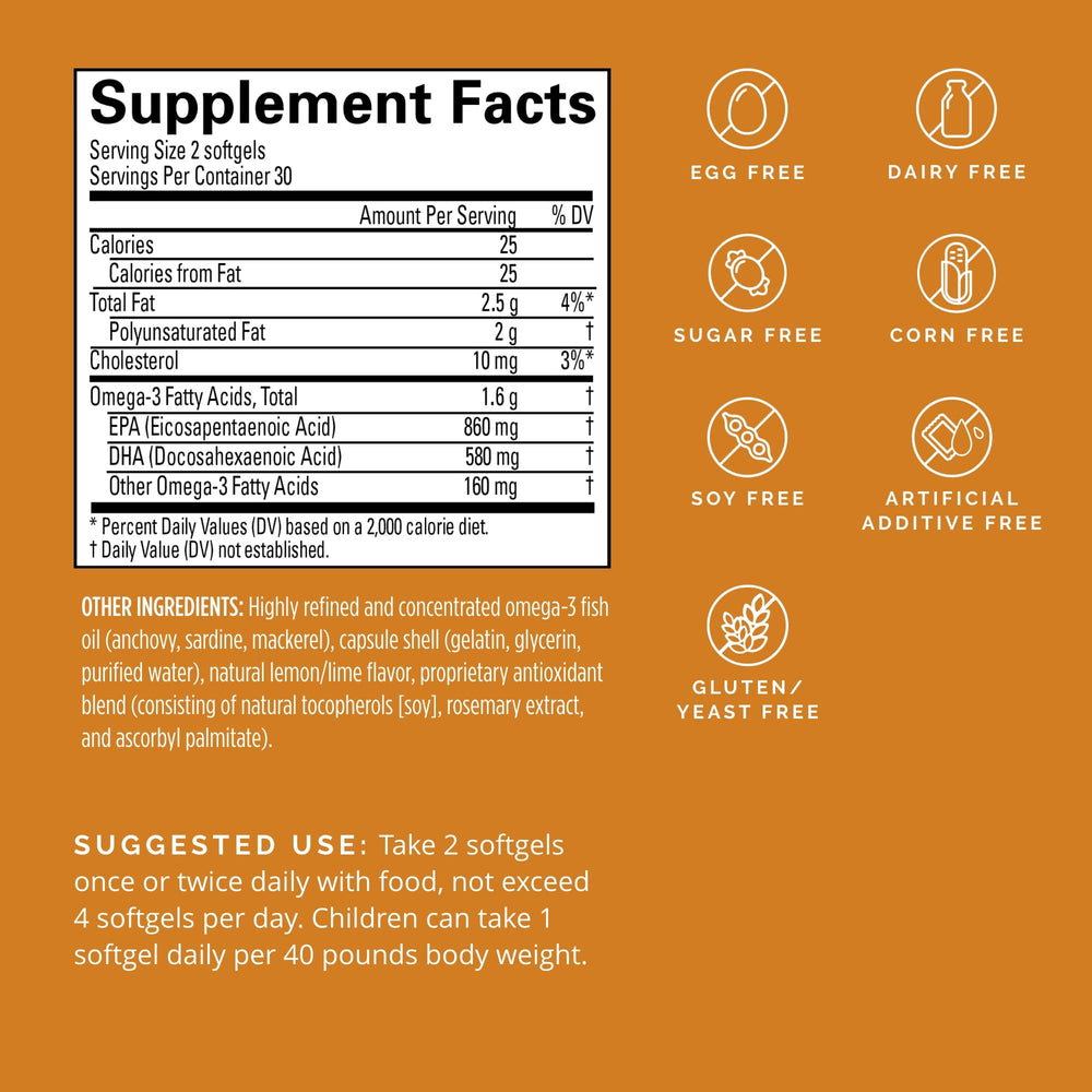 Omega-3 Power capsules for daily focus and memory support