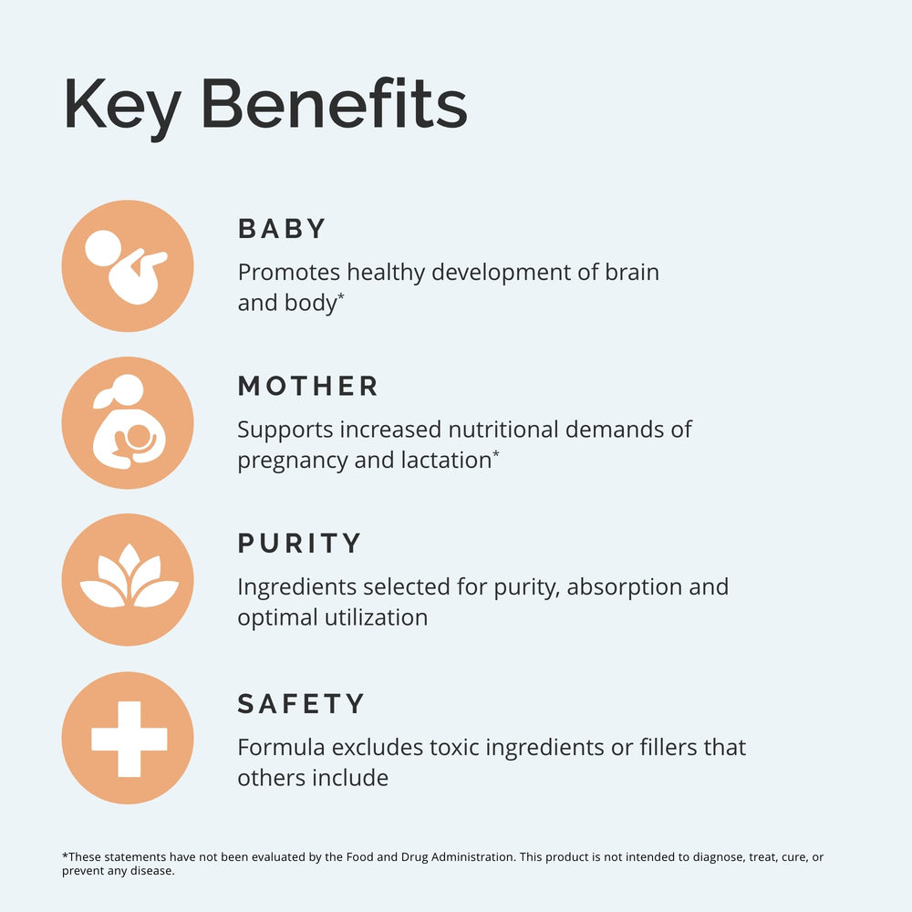 BrainMD Dr Amen Smart Prenatal serving scoop and container showing dosage.