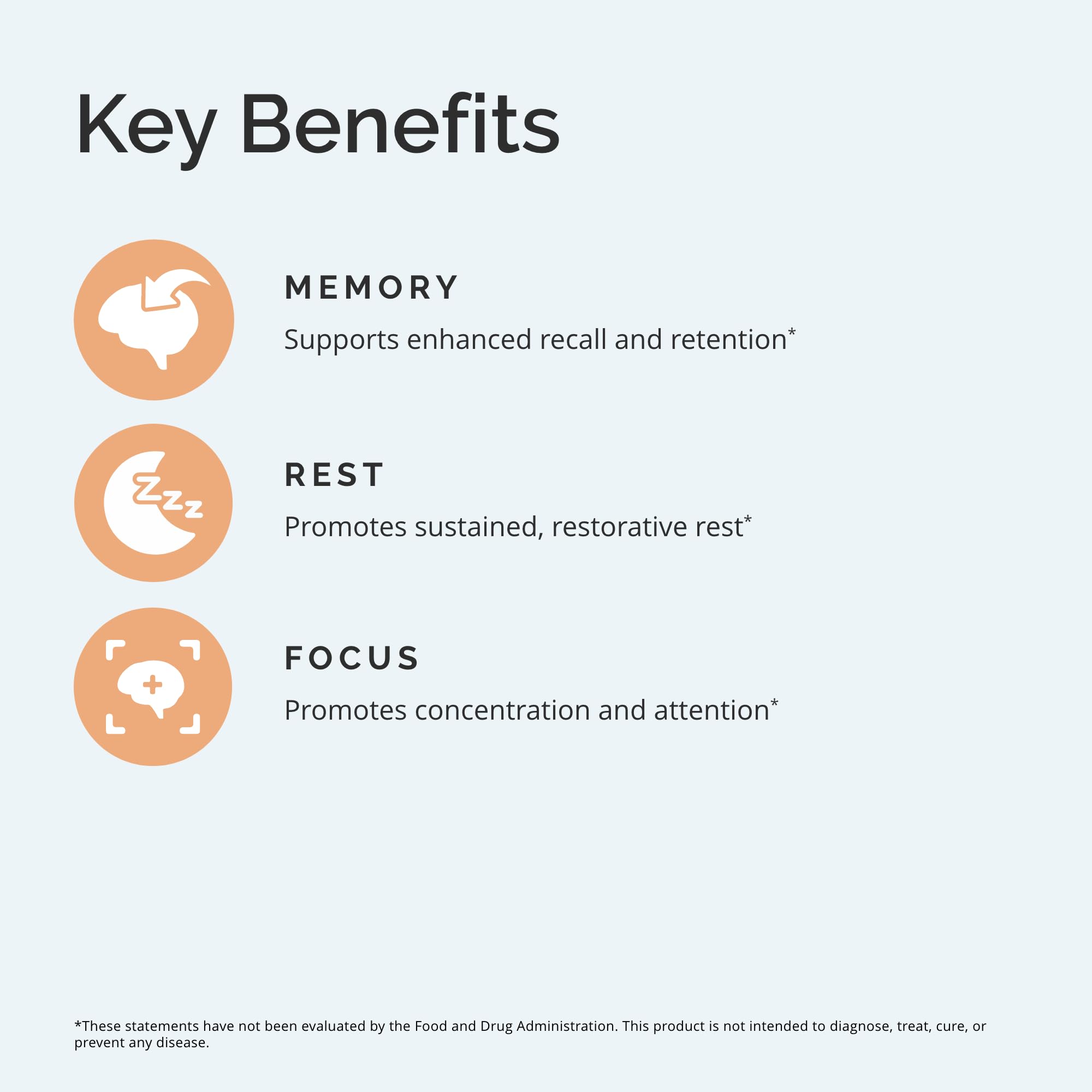 BrainMD magnesium chewables citrus ingredient panel showing purity and formulation.