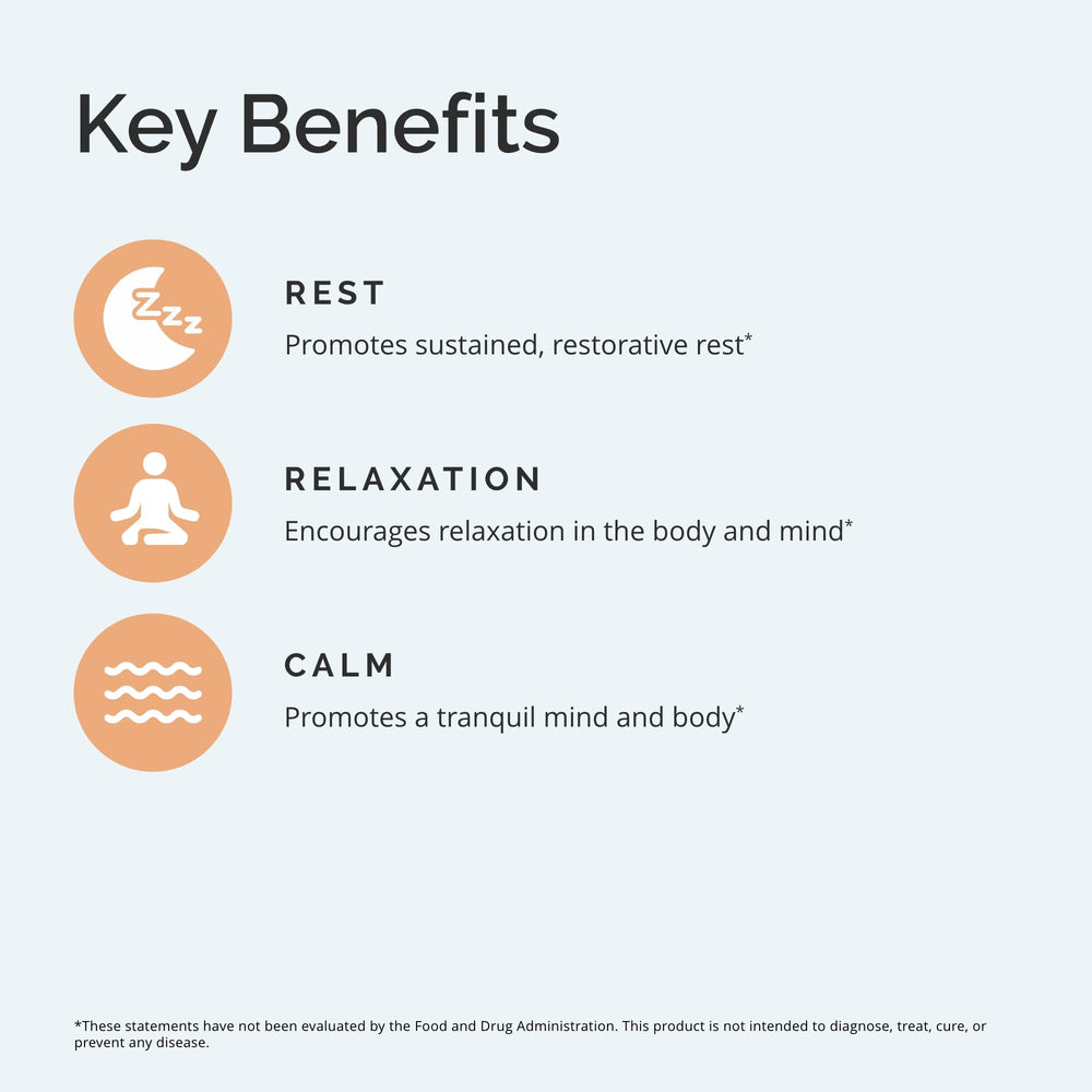 Detail of melatonin and valerian in BrainMD Restful Sleep.