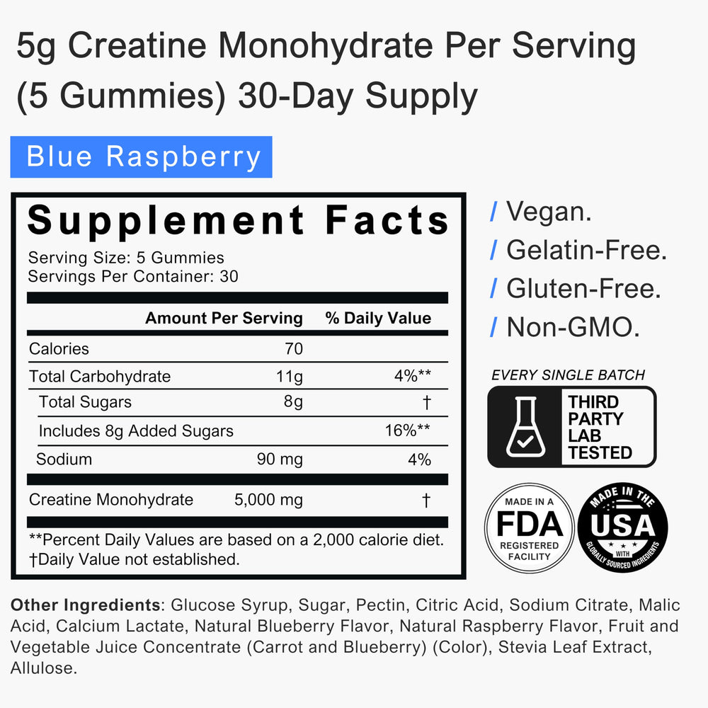 BRAVA Creatine Gummies on-the-go pack, convenient travel-friendly option