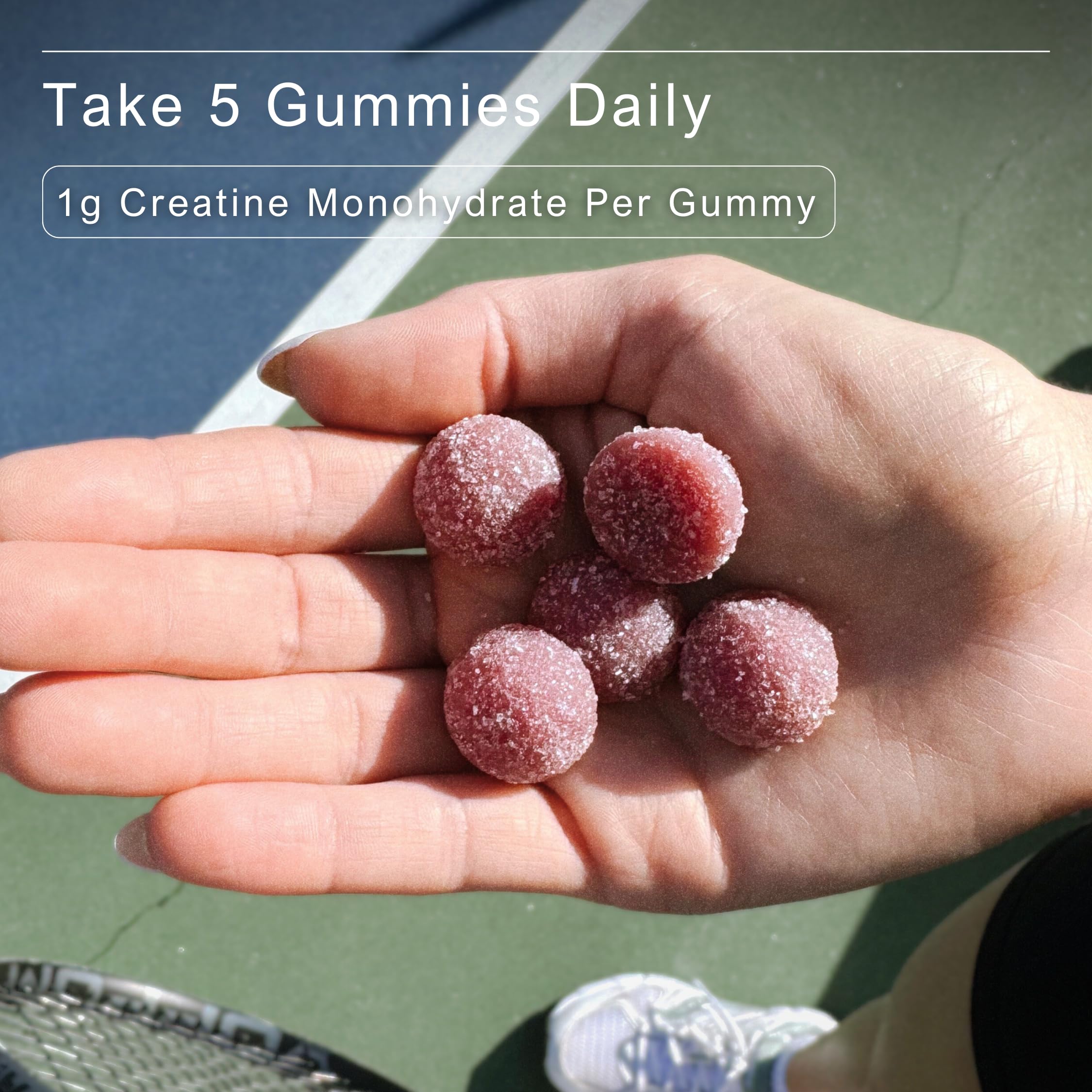 BRAVA Creatine Gummies third-party test badge, signaling purity and potency