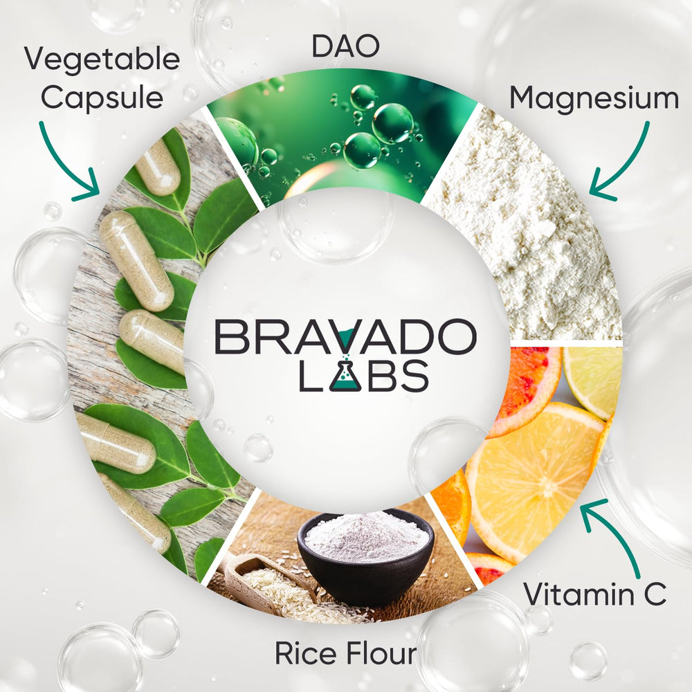 Bravado Labs DAO enzyme close-up on product label showing 30k HDU.