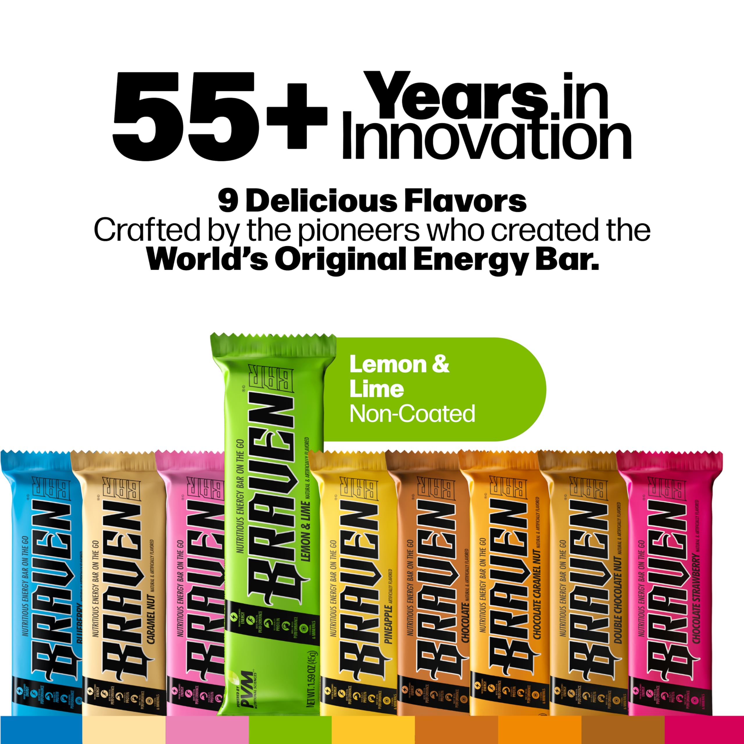 BRAVEN Braven Bar Lemon Lime label closeup highlights gluten-free and clean ingredients