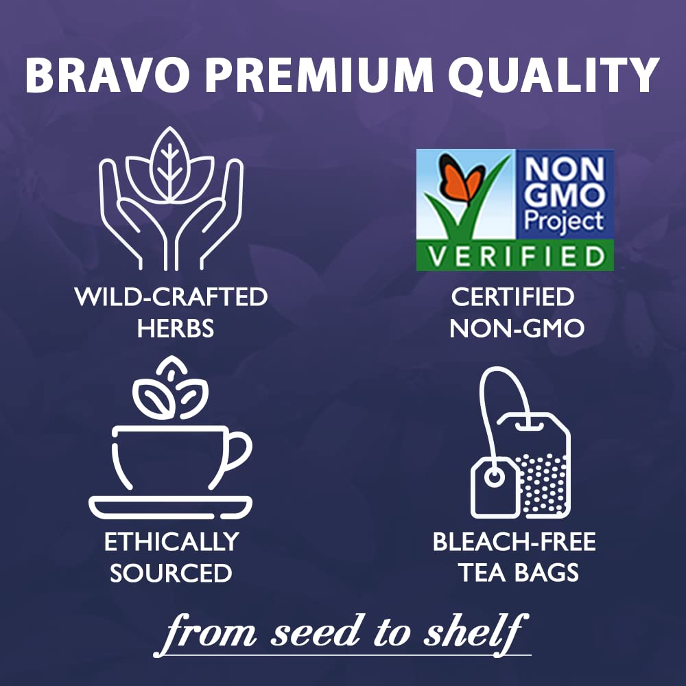 Bravo Tea Menopause Comfort cup brew highlighting jasmine infusion for a calm moment