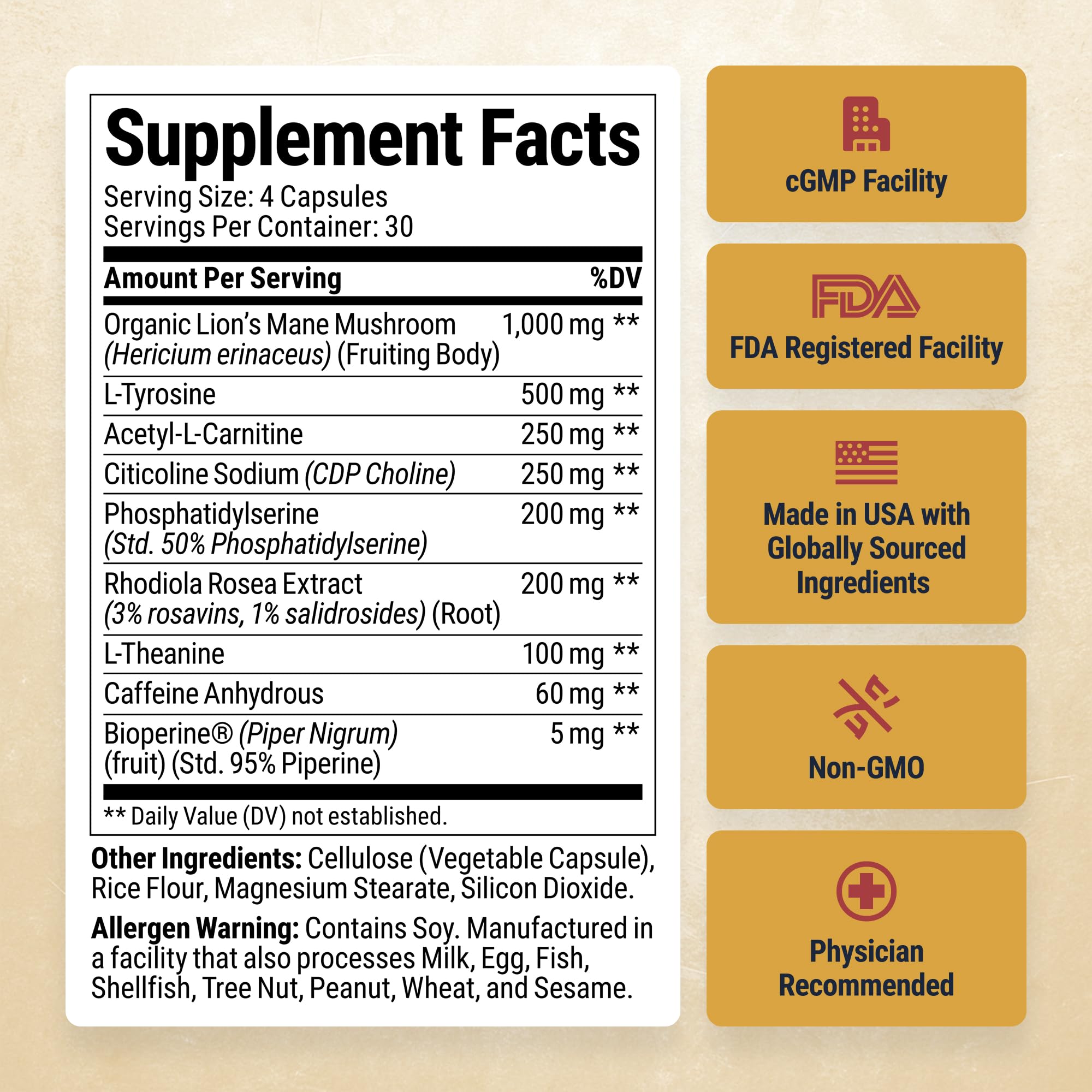 Breadwinner acetyl-L-carnitine closeup, promoting natural energy.