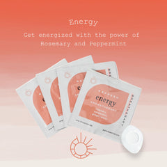 Breatherapy energy patch worn on the wrist for quick aroma.