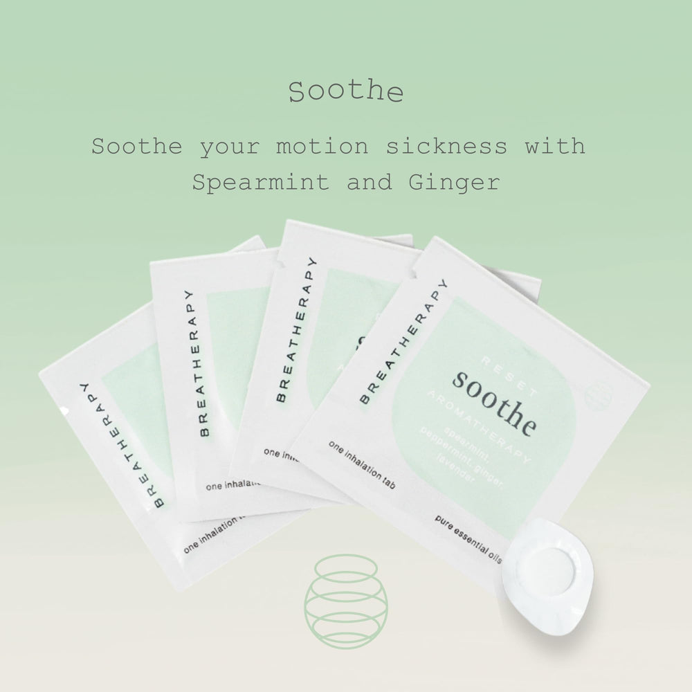 Breatherapy inhalation tab adhesive side closeup — quick, skin-friendly application near the nose