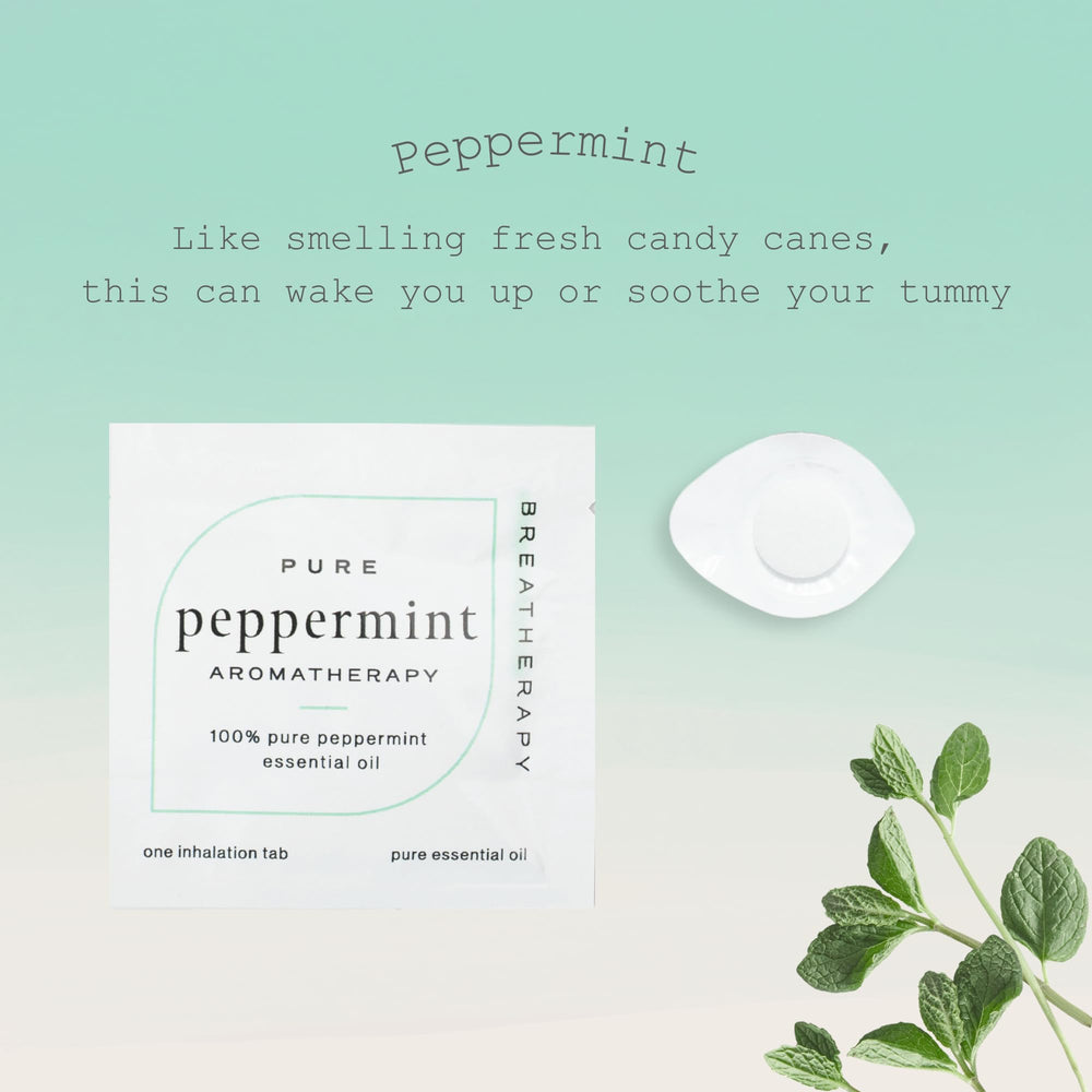 Breatherapy Peppermint Patches on wrist demonstrates discreet aromatherapy on skin