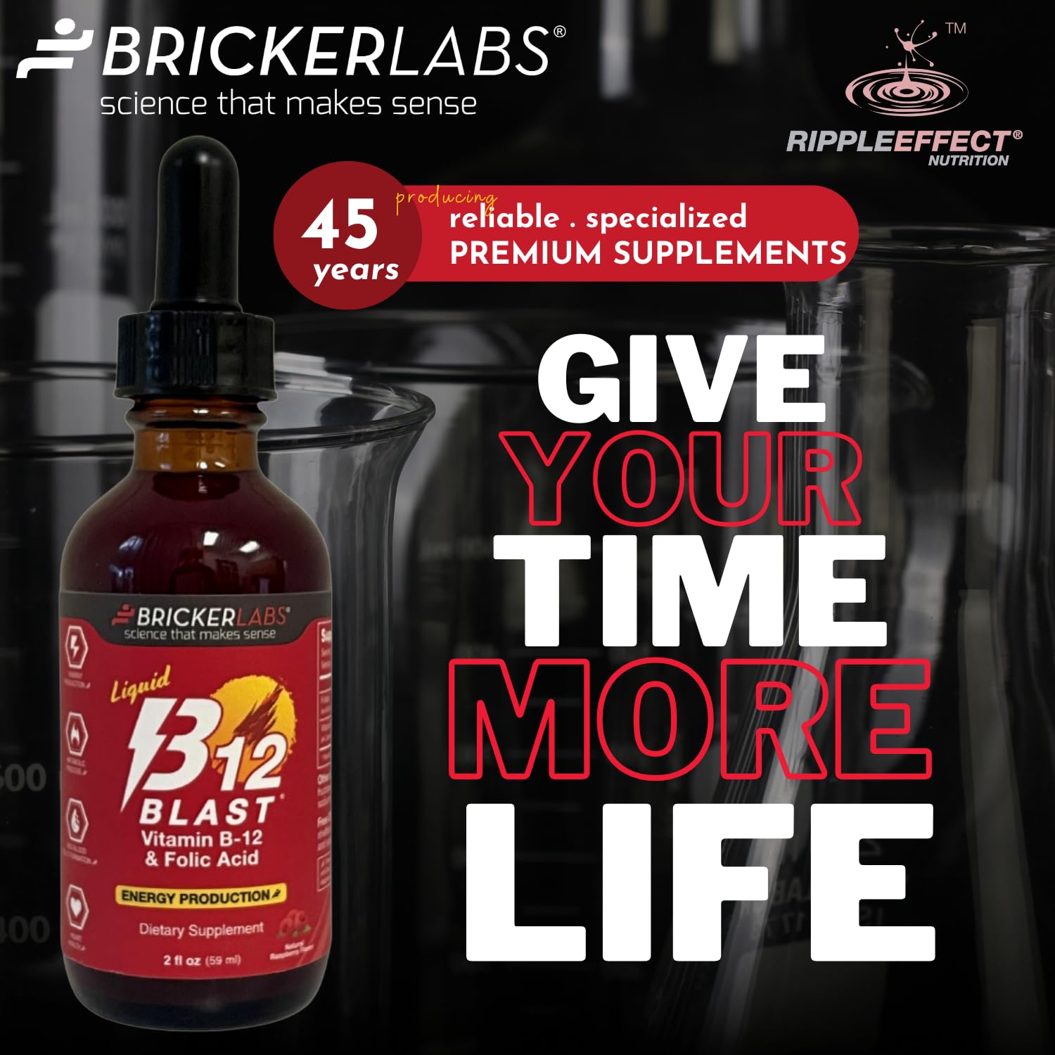 Bricker Labs B-12 Blast energy scene for daily routine