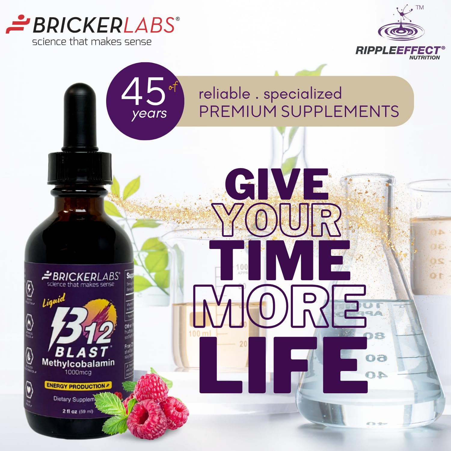 Bricker Labs B12 Blast vegan gluten-free formulation.