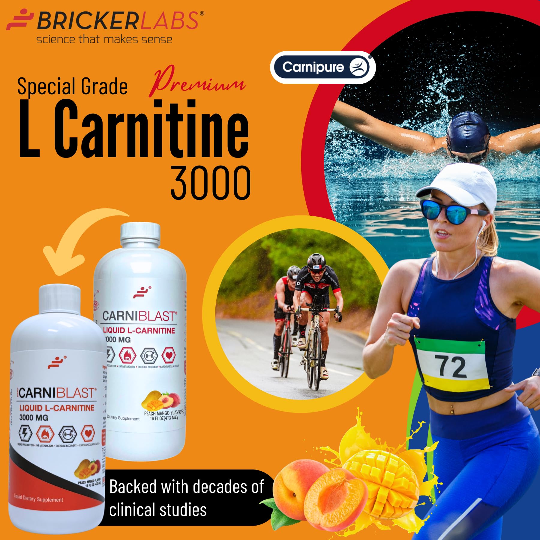 Bricker Labs Carniblast liquid pour for quick daily energy before workouts