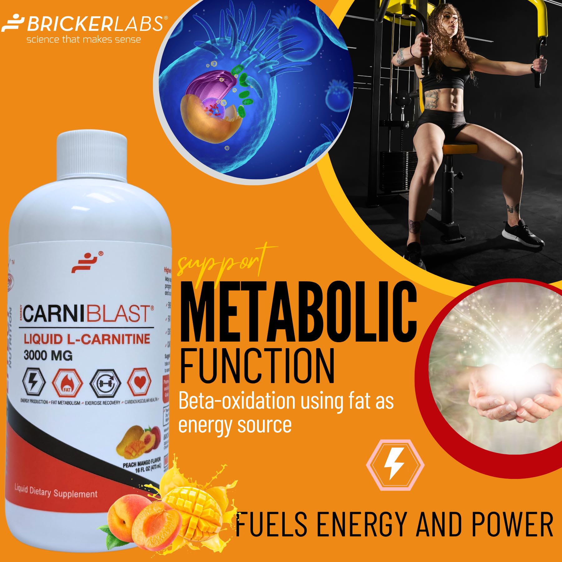 Bricker Labs Carniblast is produced in a USA facility with strict quality standards