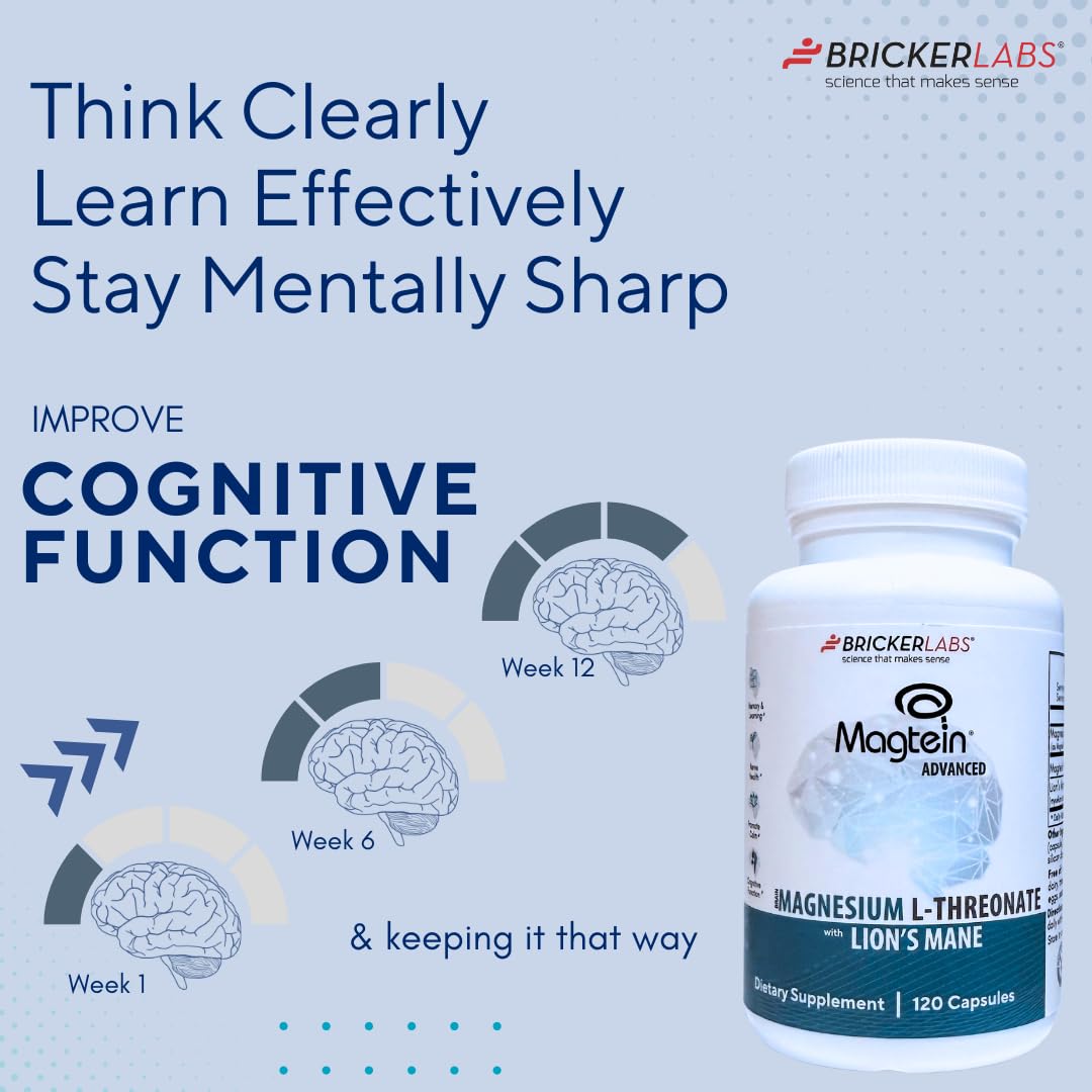 Bricker Labs daily dosage setup showing 4 capsules per serving.