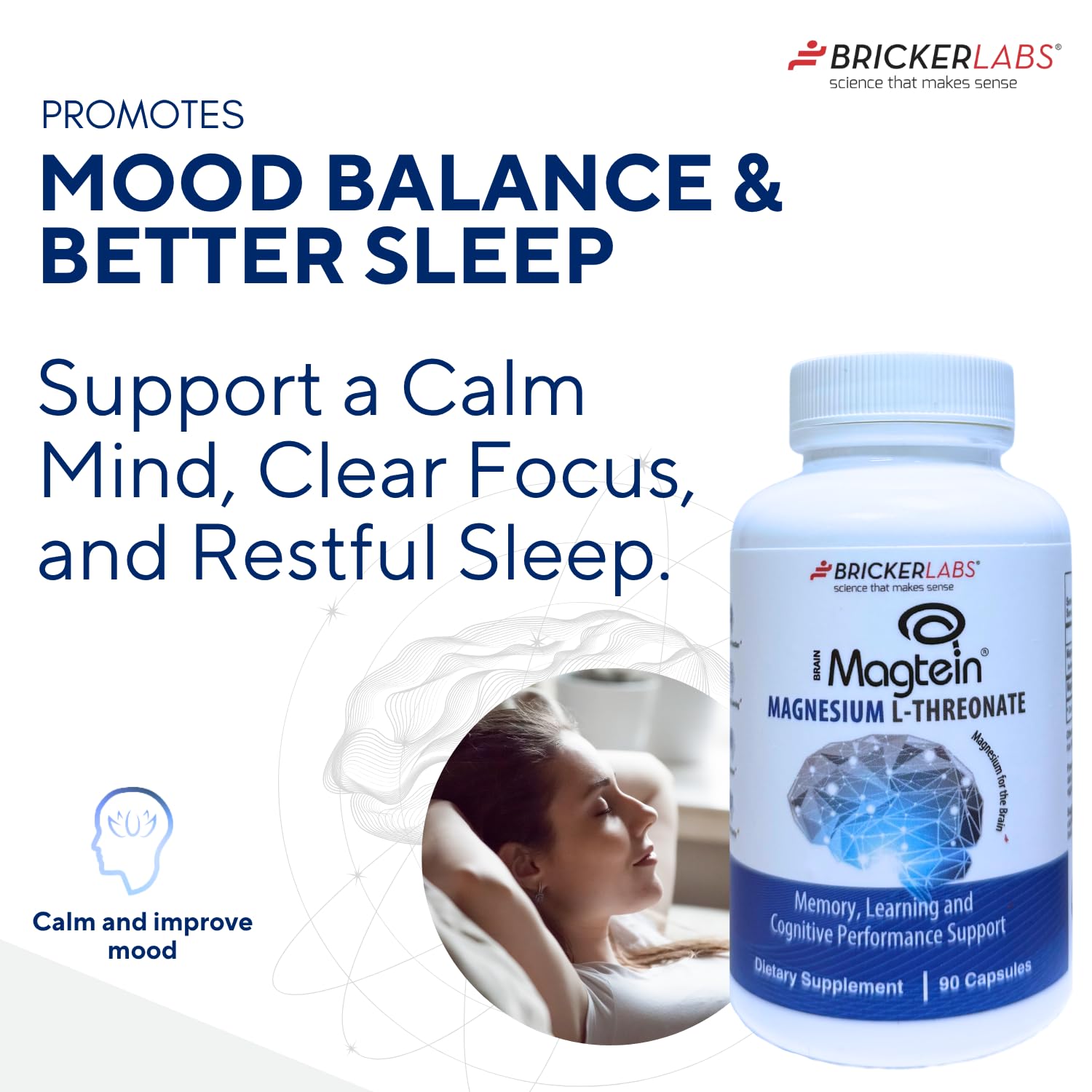 Bricker Labs Magtein pour action illustrating easy daily intake