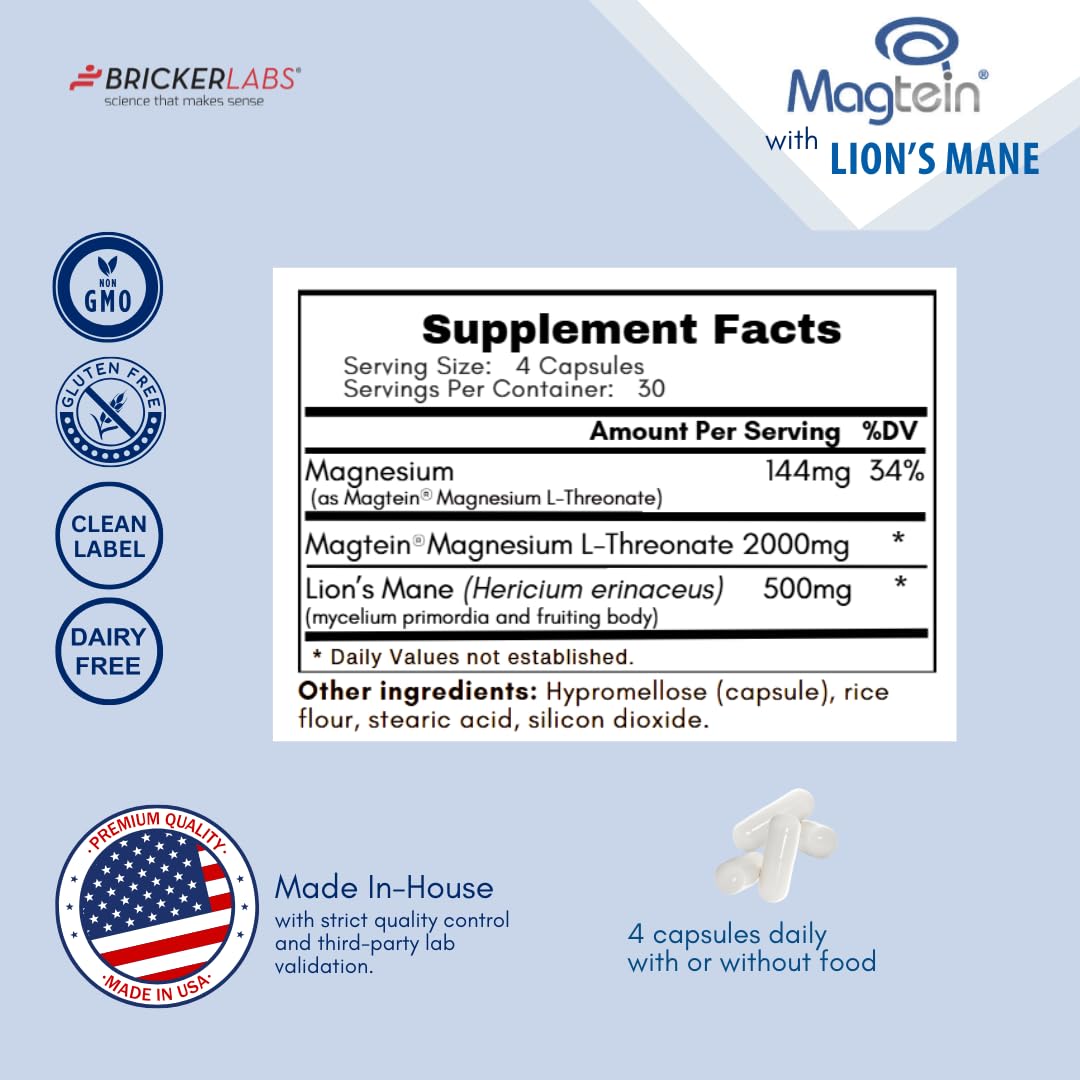 Bricker Labs USA-made seal on packaging indicating clean quality.