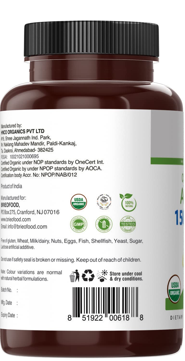 Brieofood Amla facility label signals GMP and FDA registered production.
