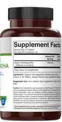 Brieofood Ashwagandha packaging inside view shows 90 vegetarian tablets