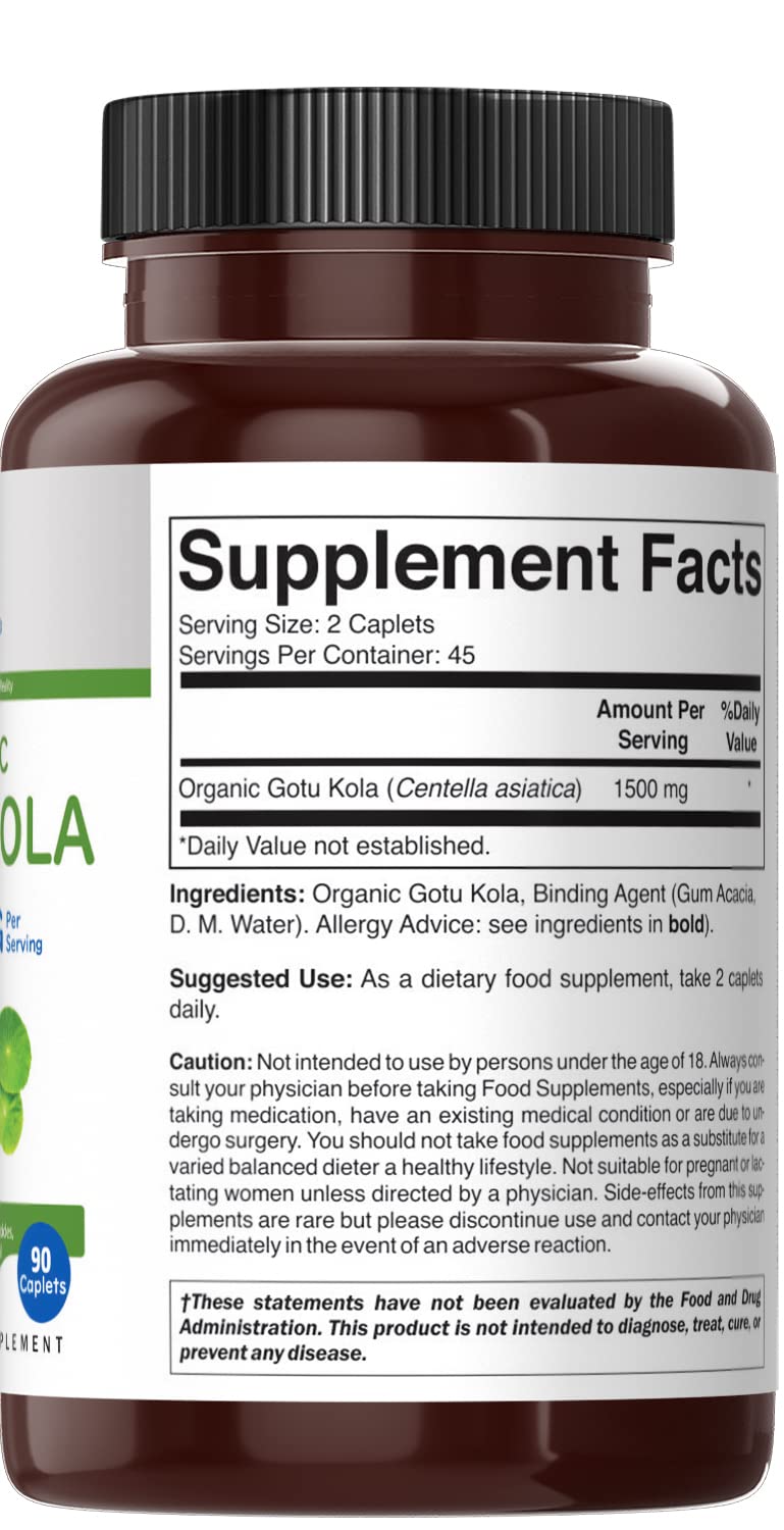 Brieofood Gotu Kola gluten-free packaging for dietary compatibility
