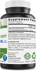 Brieofood Konjac capsules shown, convenient 2000 mg per serving for daily use.