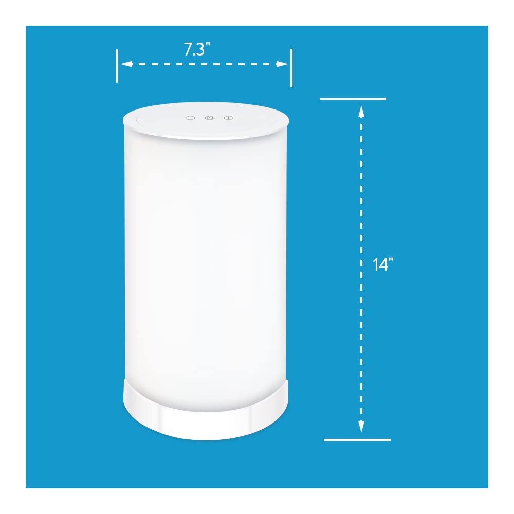 Bright Health 14-inch lamp height adjustable for flexible placement.