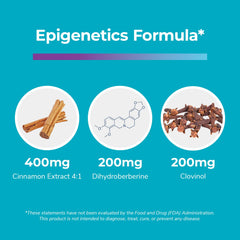 Bright Naturals Glycevia cinnamon twist highlighting cinnamon extract.