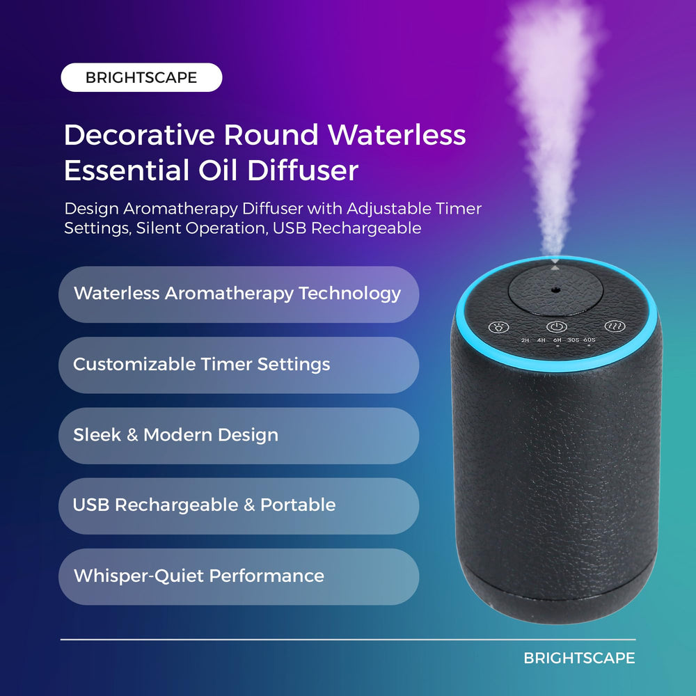 Brightscape diffuser featuring a 7-color LED ring to enhance mood in any space