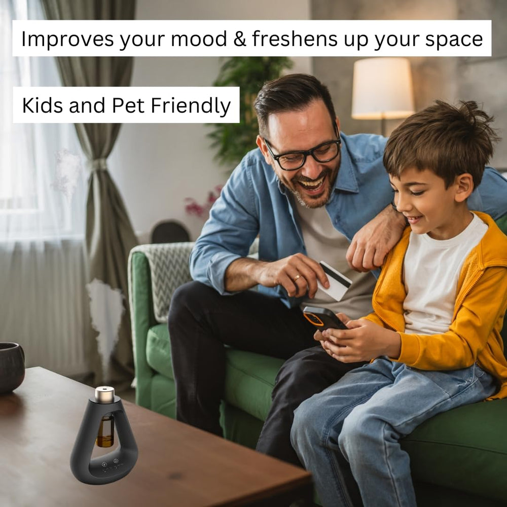 Brightscape Waterless Diffuser cordless operation with long-lasting battery.