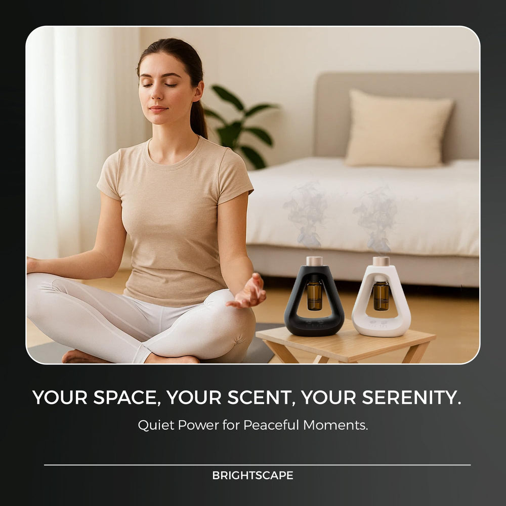 Brightscape Waterless Diffuser portable design lets you move fragrance anywhere.
