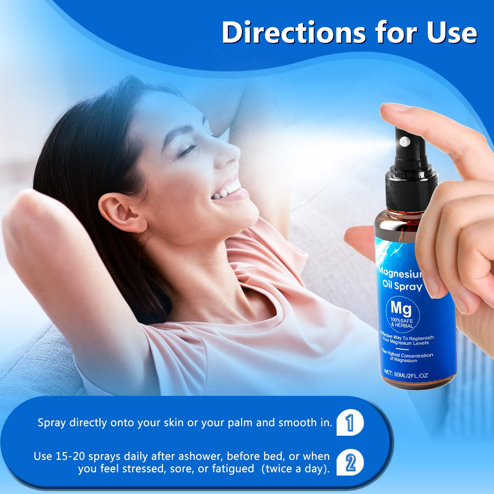 Brilhante spray massaged into feet and legs.