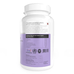 Briyosis Orthomax capsules close-up highlights compact soft gel capsules for supplementation.