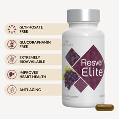 BrocElite ResverElite bottle on kitchen counter ready for daily routine.