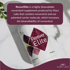 BrocElite ResverElite purple-brown bottle evokes grape-inspired color and bioavailability focus.