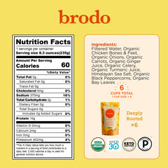 Brodo bone broth simmering to create a rich cooking base