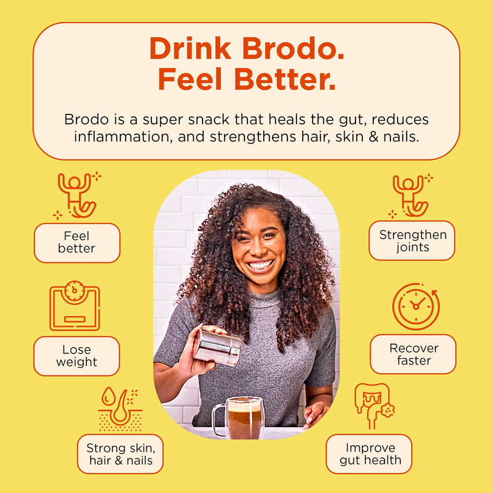 Brodo organic ingredients label highlights clean wholesome recipe
