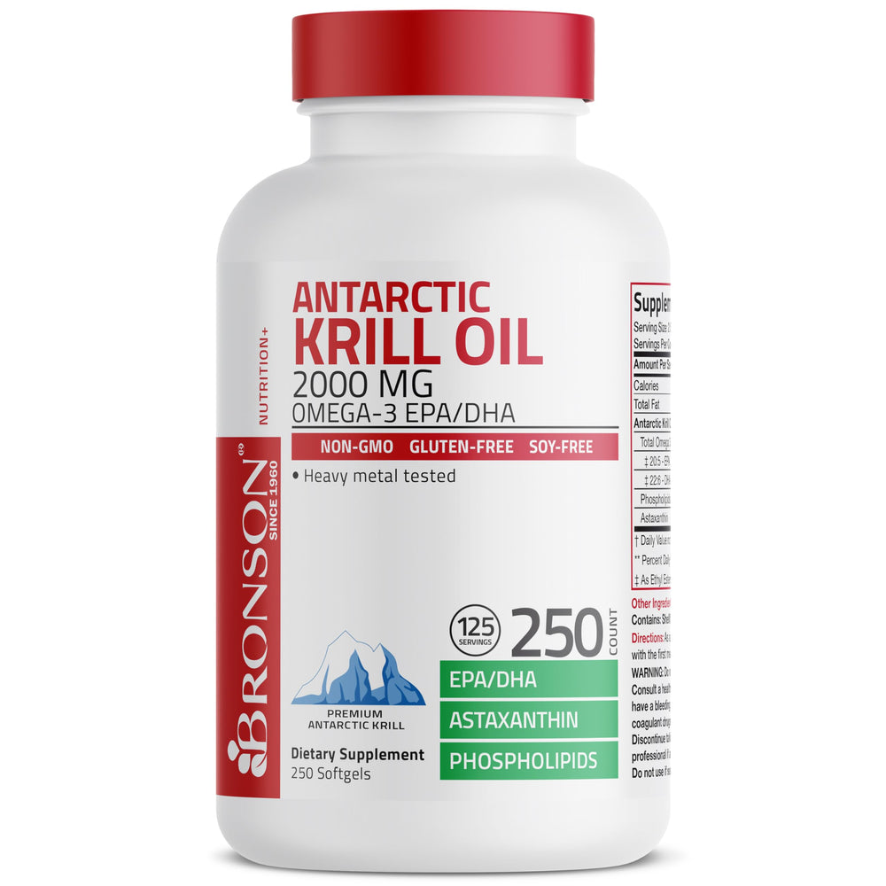 Bronson Antarctic Krill Oil lab-tested for heavy metals ensuring purity
