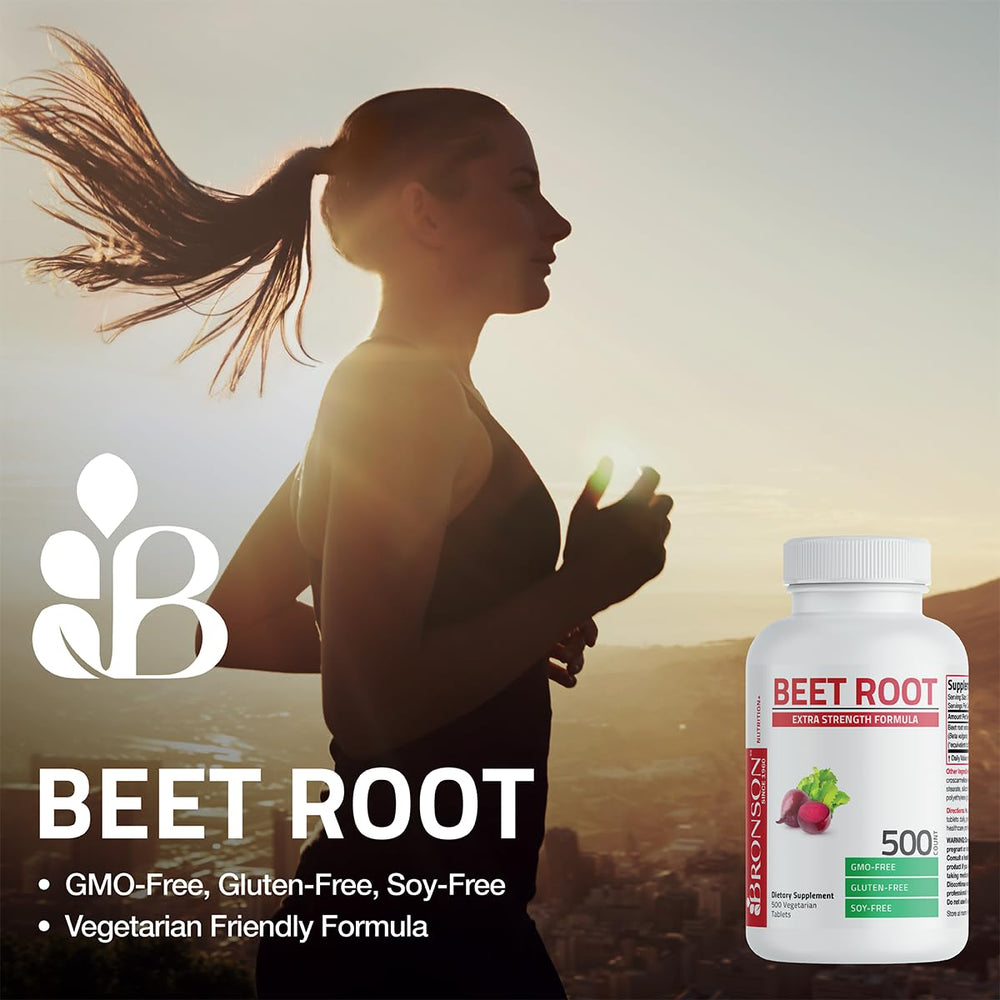 Bronson Beet Root label detail noting cGMP standards.