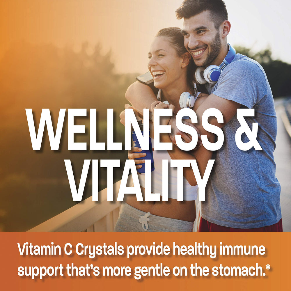 Bronson Buffered Vitamin C Powder container closeup showing texture and branding