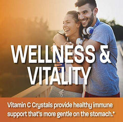 Bronson Buffered Vitamin C crystals close-up showing solubility.