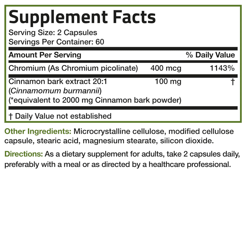 Bronson Cinnamon Plus Chromium bottle on kitchen counter for morning routine.