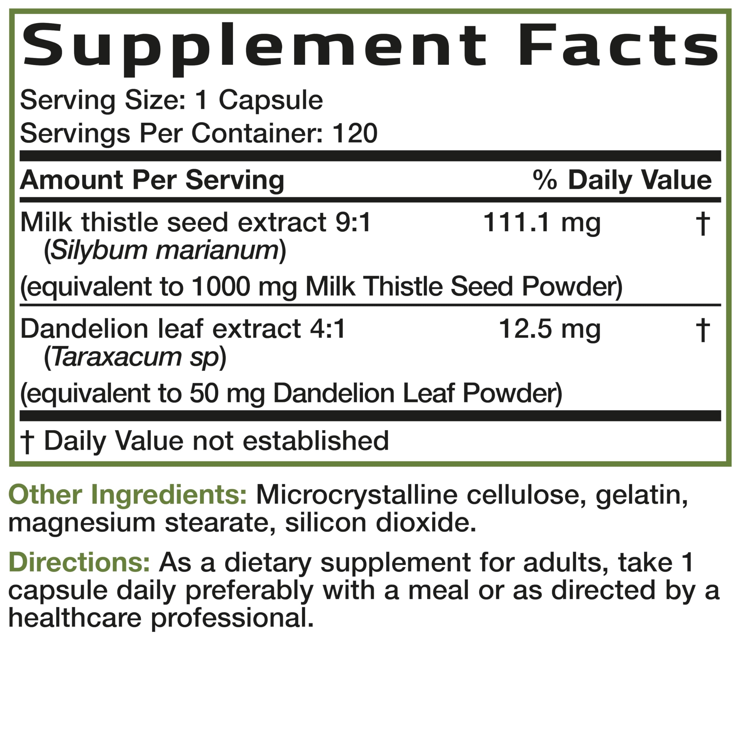 Bronson display showing 120 capsules bottle for shelf presence.