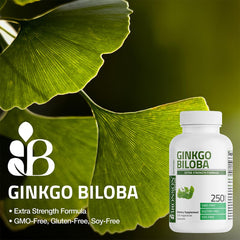 Bronson Ginkgo Biloba bottle pour demonstrates easy daily dosage.