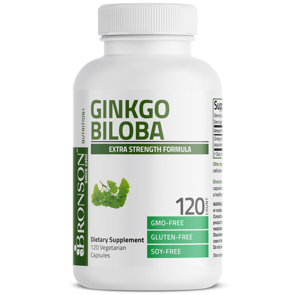 Bronson Ginkgo Biloba product being lab tested for quality and purity.