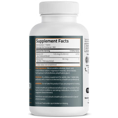 Bronson K2 D3 MK-7 tablets ready for a simple daily routine.