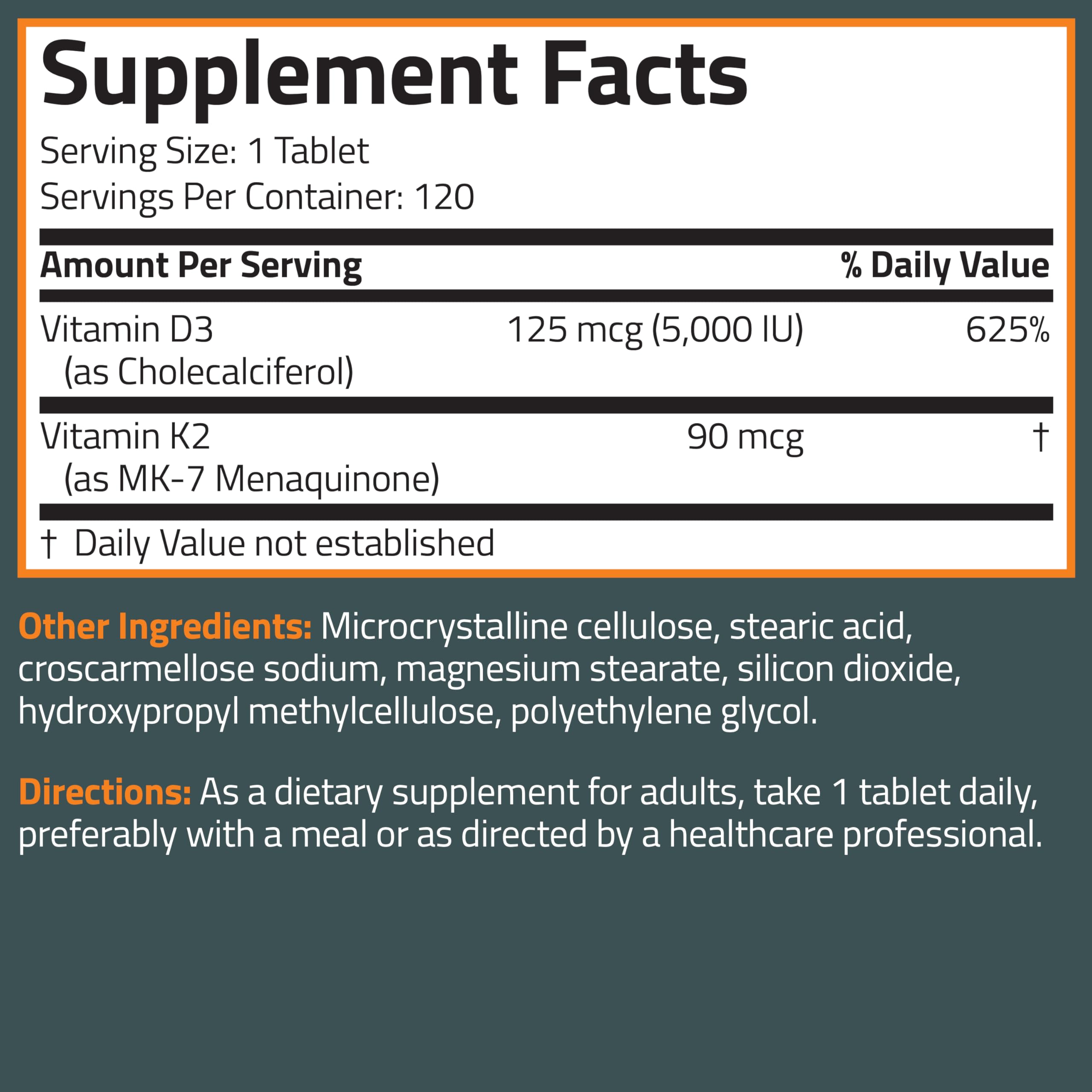 Bronson K2 D3 supports balanced daily wellness