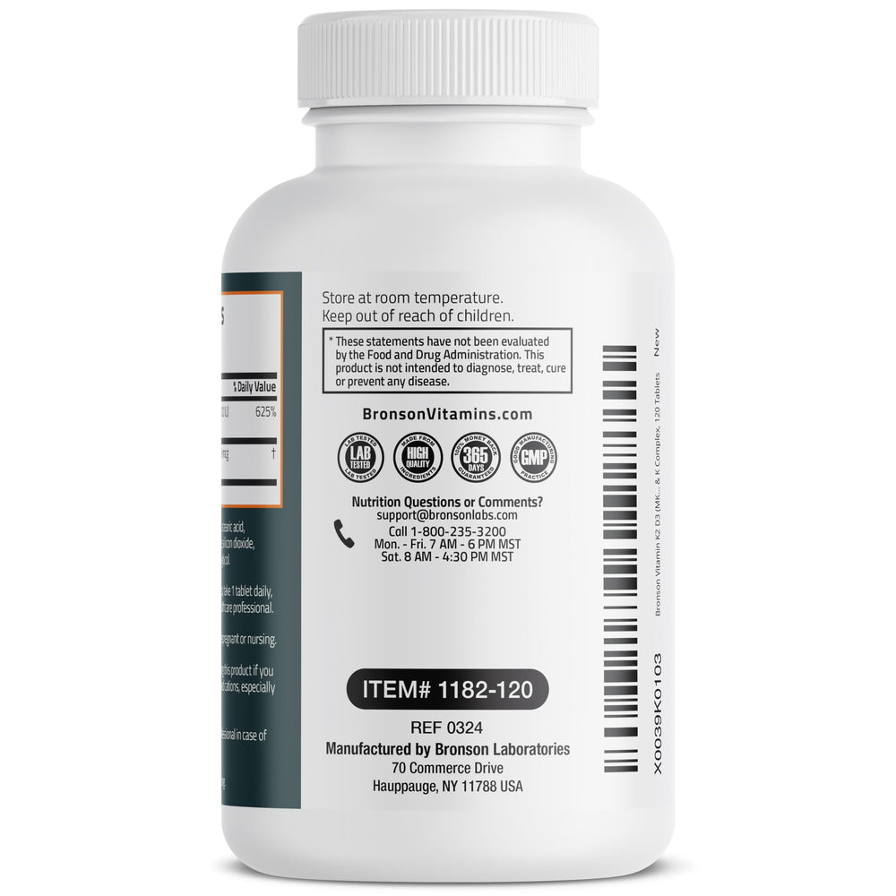 Bronson products undergo in-house lab testing for purity and potency