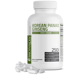 Bronson Korean Panax Ginseng bottle for daily energy support.
